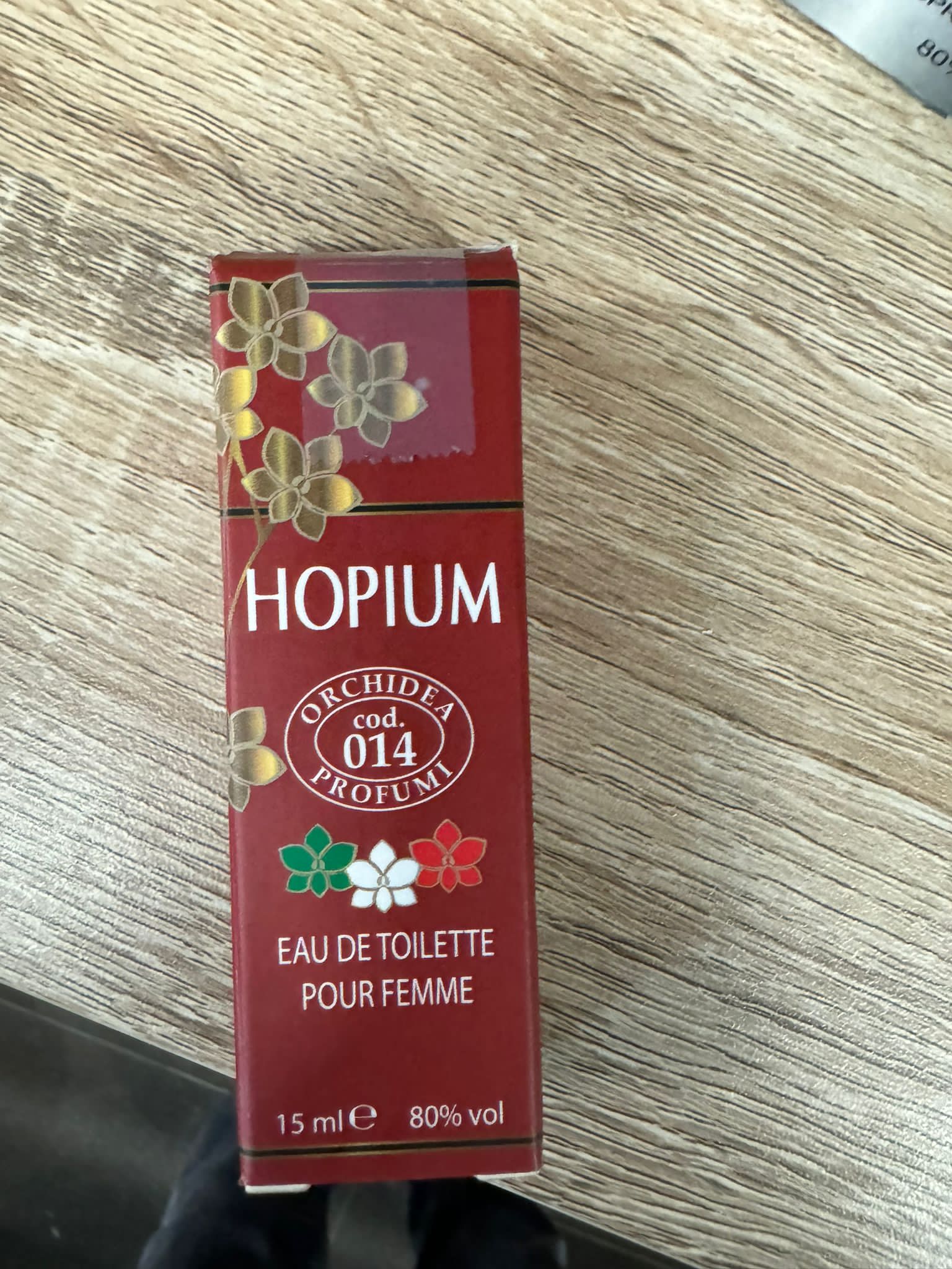 Official image of Eau de toilette ; Orchidea Profumi ; Hopium cod. 014 published by OECD