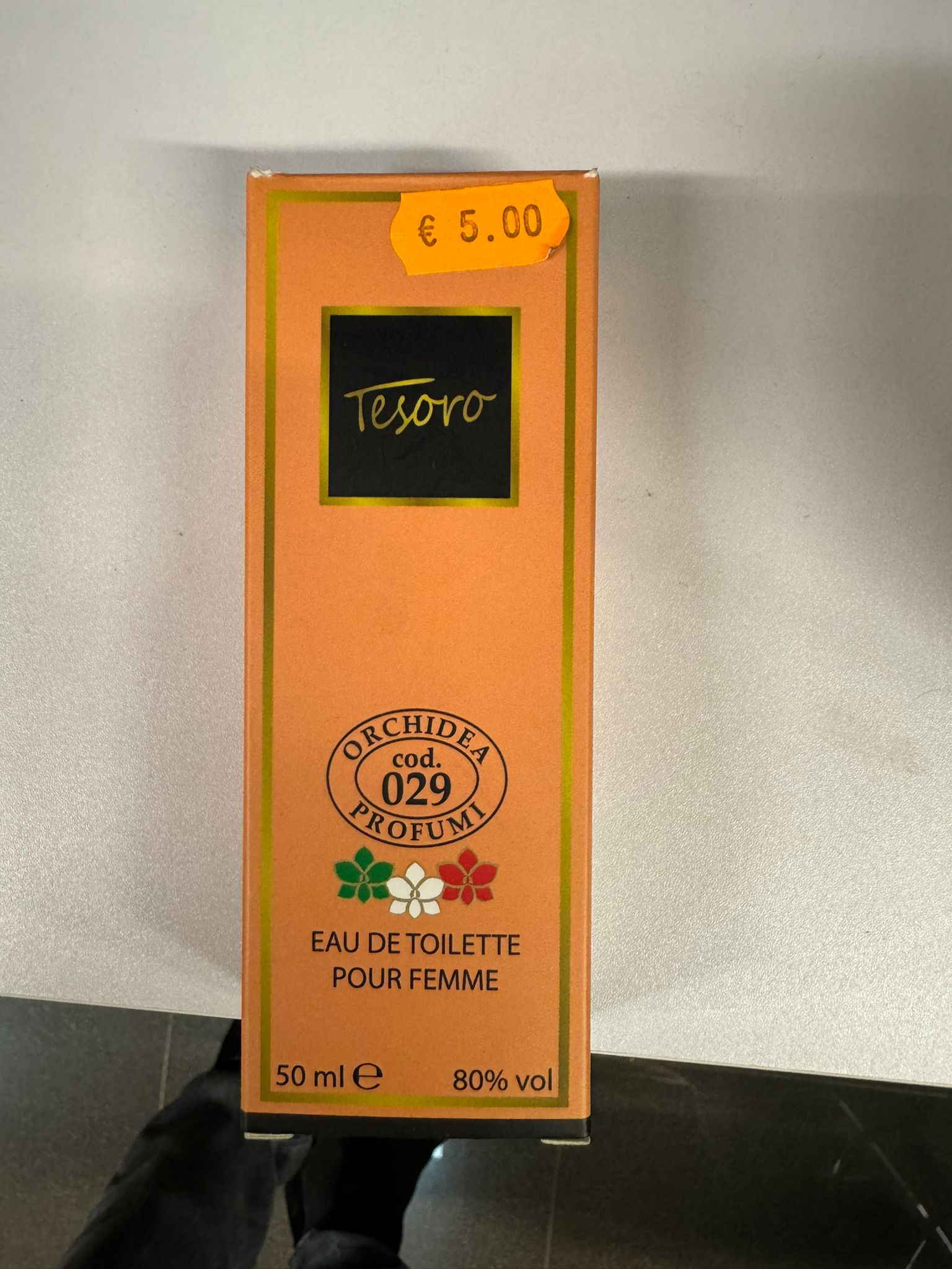 Official image of Eau de toilette ; Orchidea Profumi ; Tesoro published by OECD