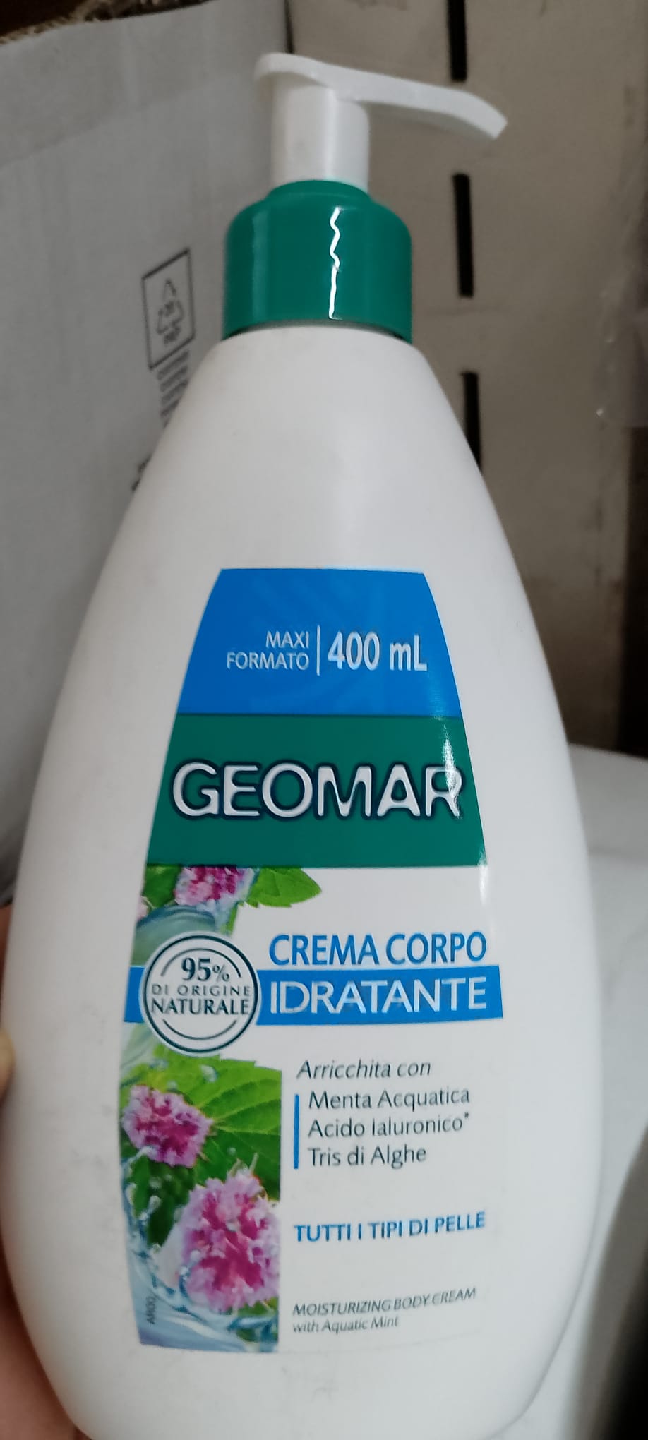 Official image of Body cream ; Geomar ; Crema corpo idratante published by OECD