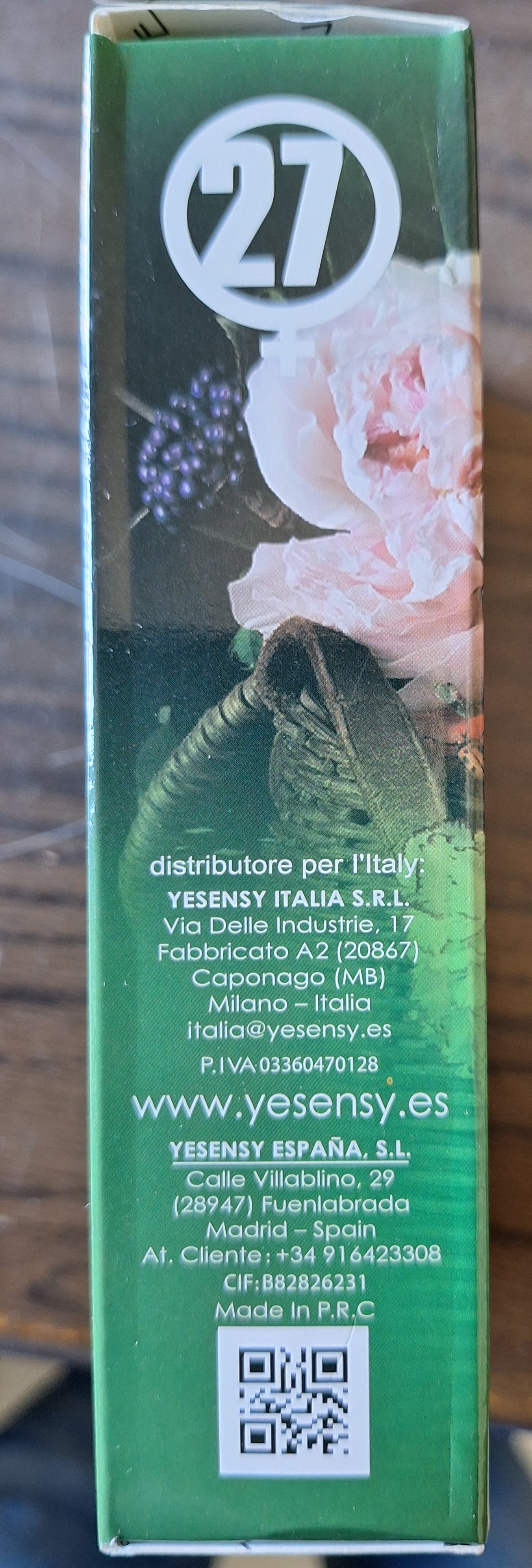 Official image of Perfume ; YESENSY ; Garden published by OECD 3