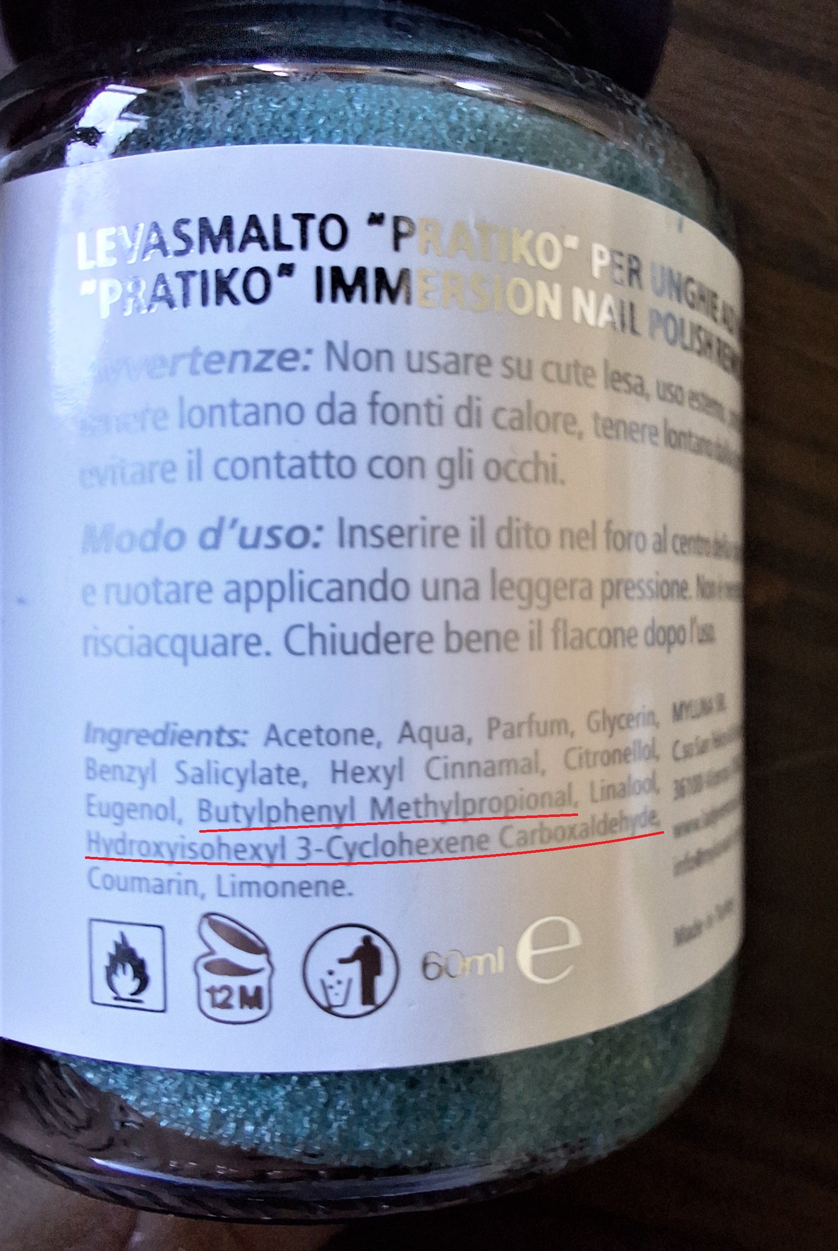 Official image of Nail polish remover ; Pratiko ; Lady Venezia published by OECD 4