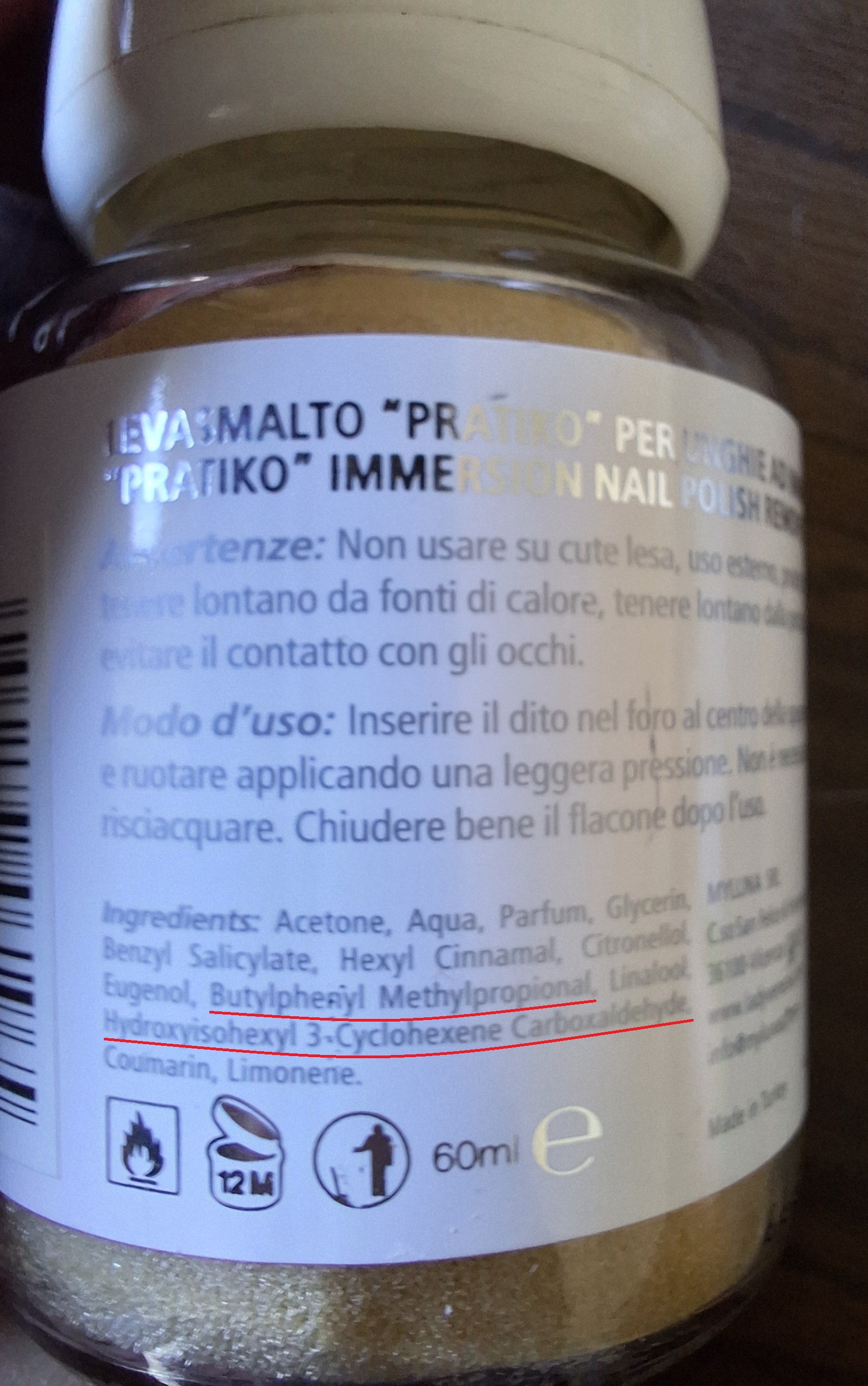 Official image of Nail polish remover ; Pratiko ; Lady Venezia published by OECD 6