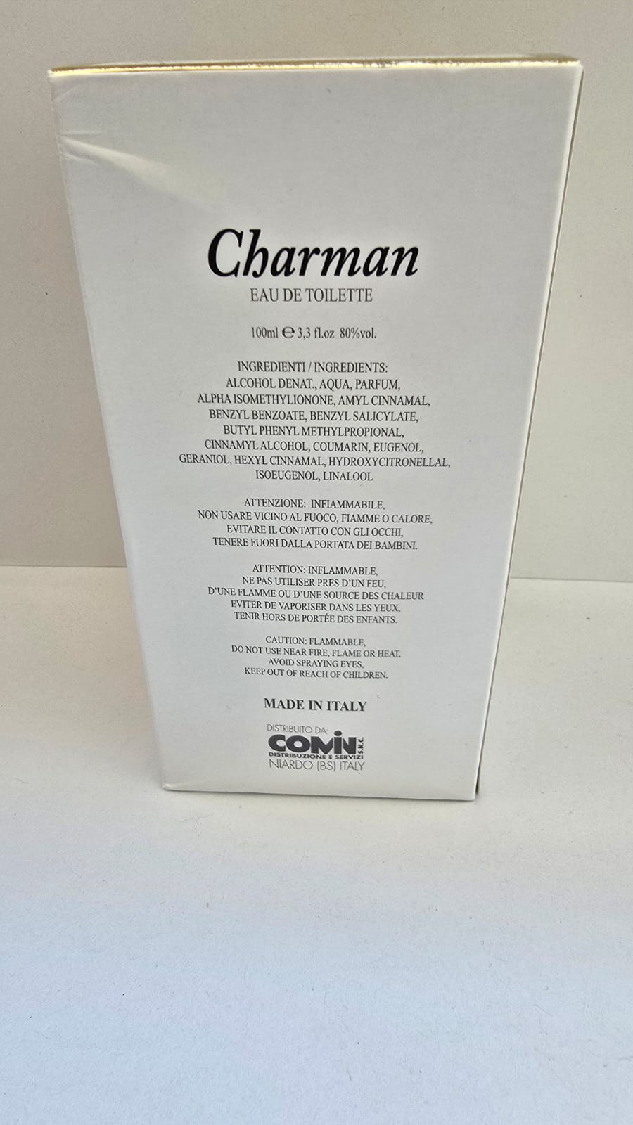 Official image of Eau de toilette ; COMIN ; Charman published by OECD 2