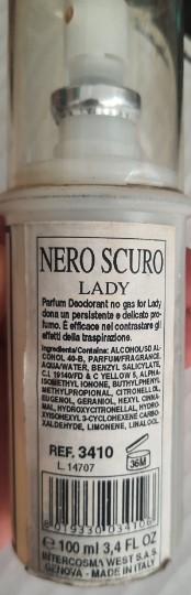 Official image of Deodorant ; Sergio Soldano ; Nero Scuro published by OECD 2