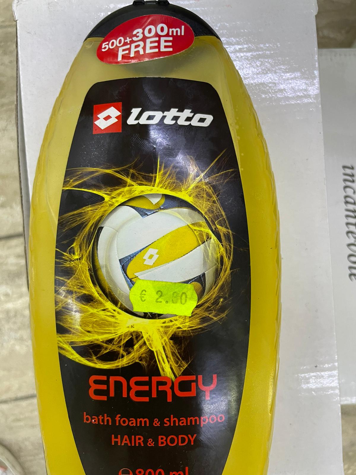 Official image of Hair and body wash ; Lotto ; Energy Hair & Body published by OECD