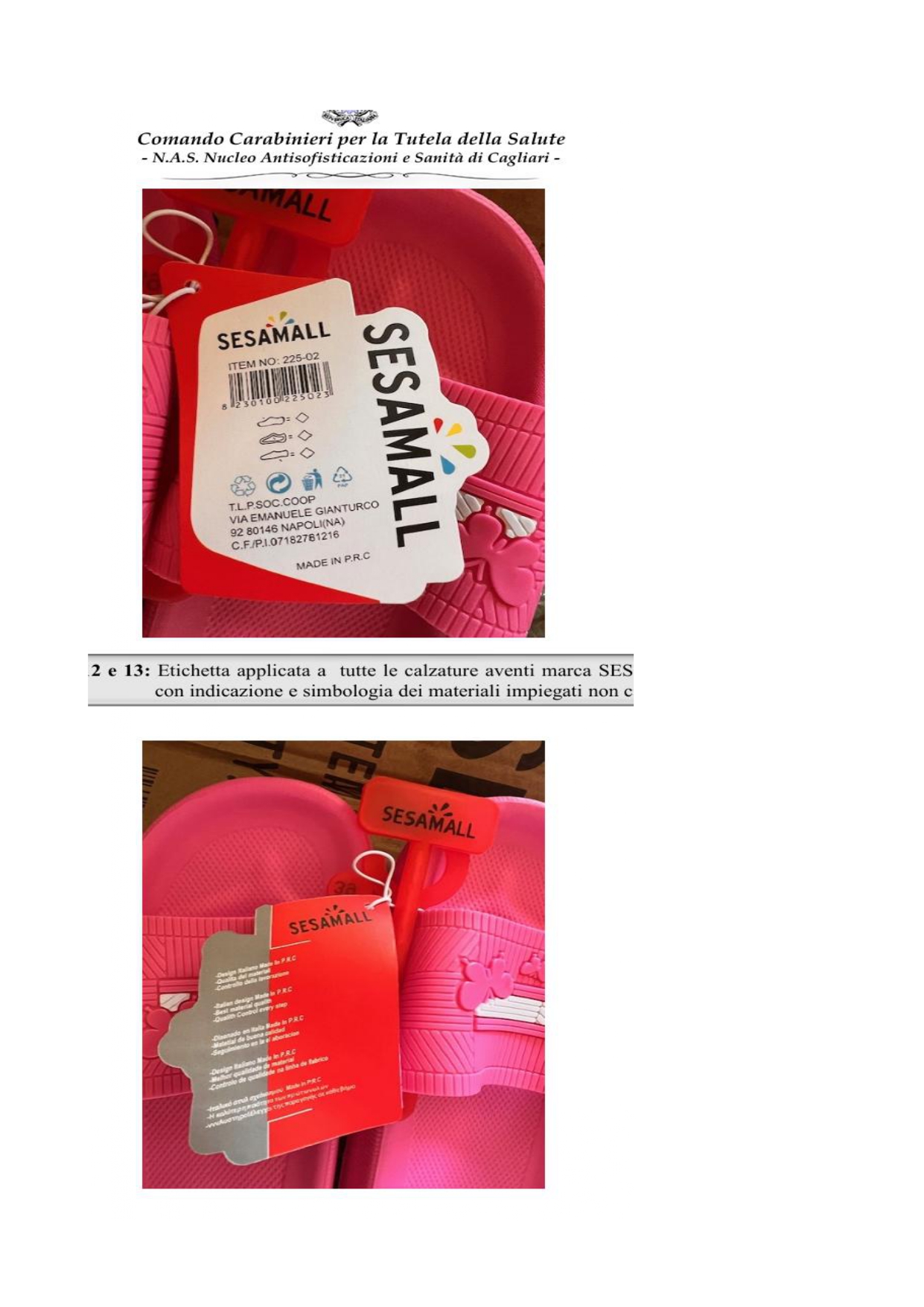 Official image of Children's sandals ; Sesamall ; ciabatte published by OECD 2