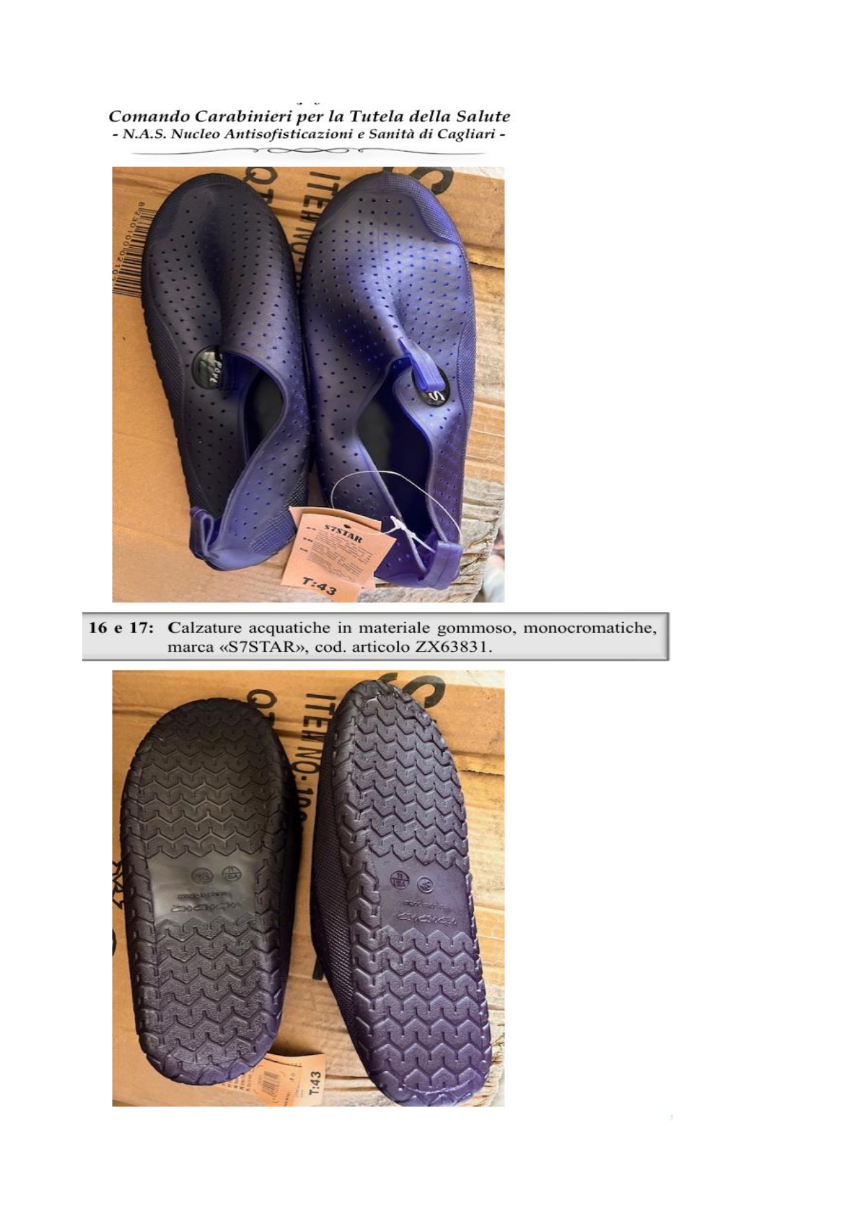 Official image of Children's sandals ; S7STAR ; Ciabatte published by OECD 4