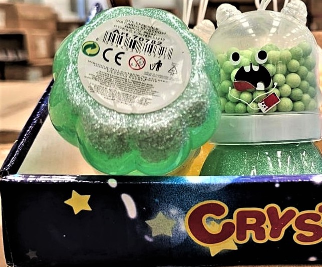 Official image of Toy slime ; CRYSTAL MUD ; Crystal Mud published by OECD 2