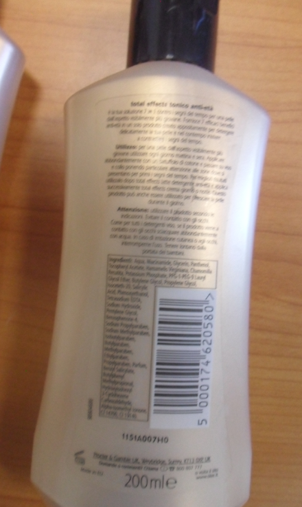 Official image of Face tonic ; OLAZ ; Total effects cleansers published by OECD