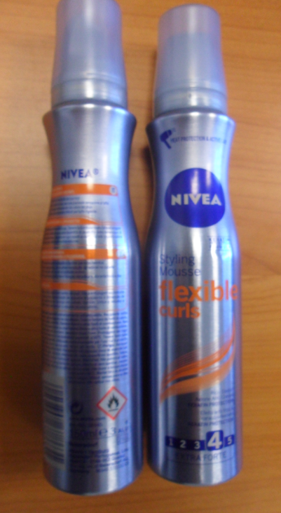 Official image of Hair mousse ; Nivea ; Styling mousse flexible curls published by OECD