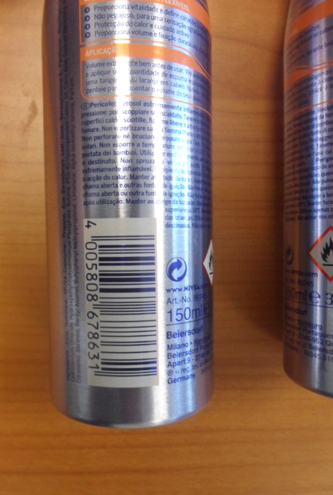 Official image of Hair mousse ; Nivea ; Styling mousse flexible curls published by OECD 2