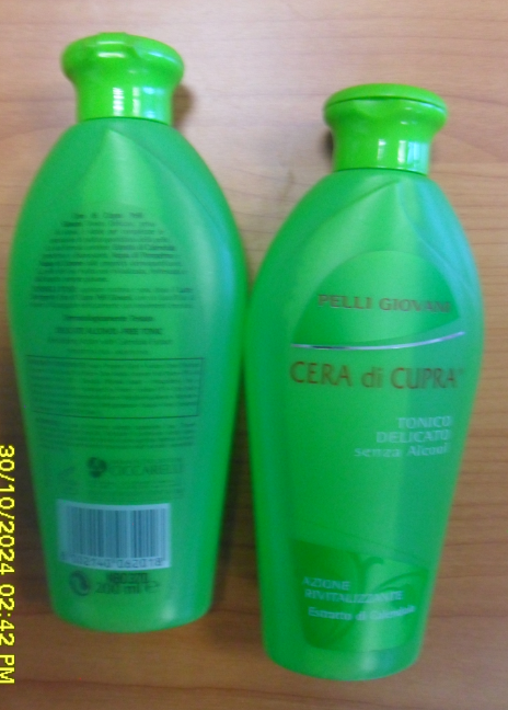 Official image of Face tonic ; CERA DI CUPRA ; Pelli giovani Tonico Delicato published by OECD