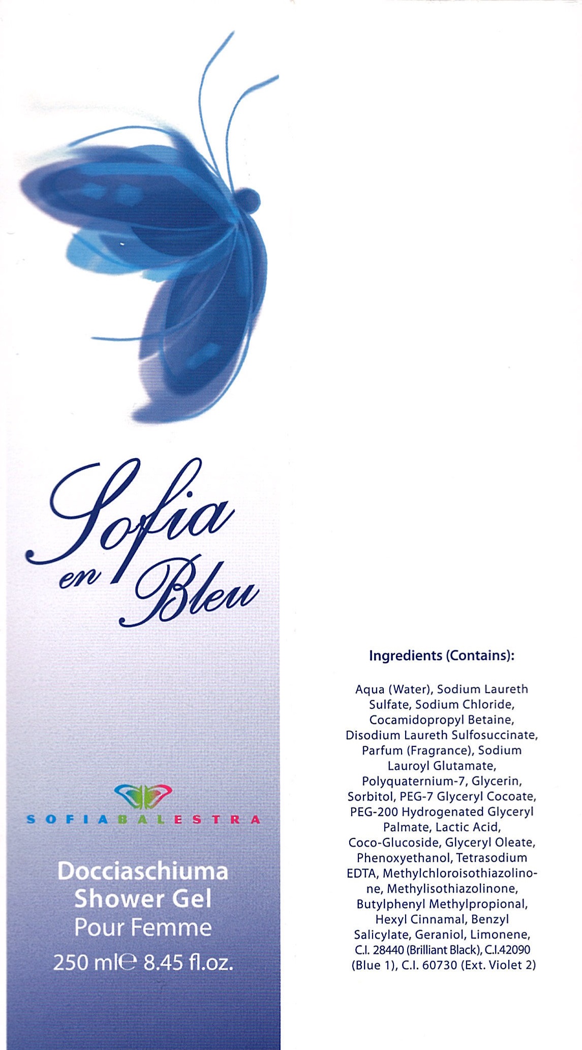 Official image of Shower foam ; Eurocosmesi ; Sofia en bleu published by OECD 4