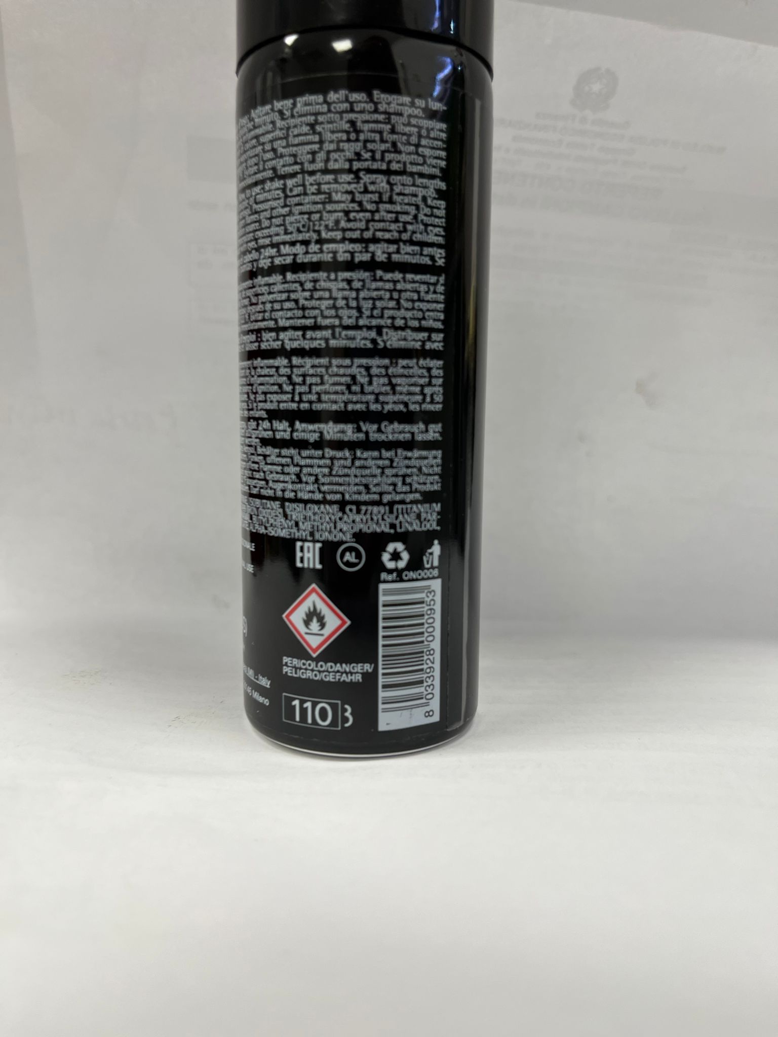 Official image of Hair dye spray ; Medavita ; One night only published by OECD 2