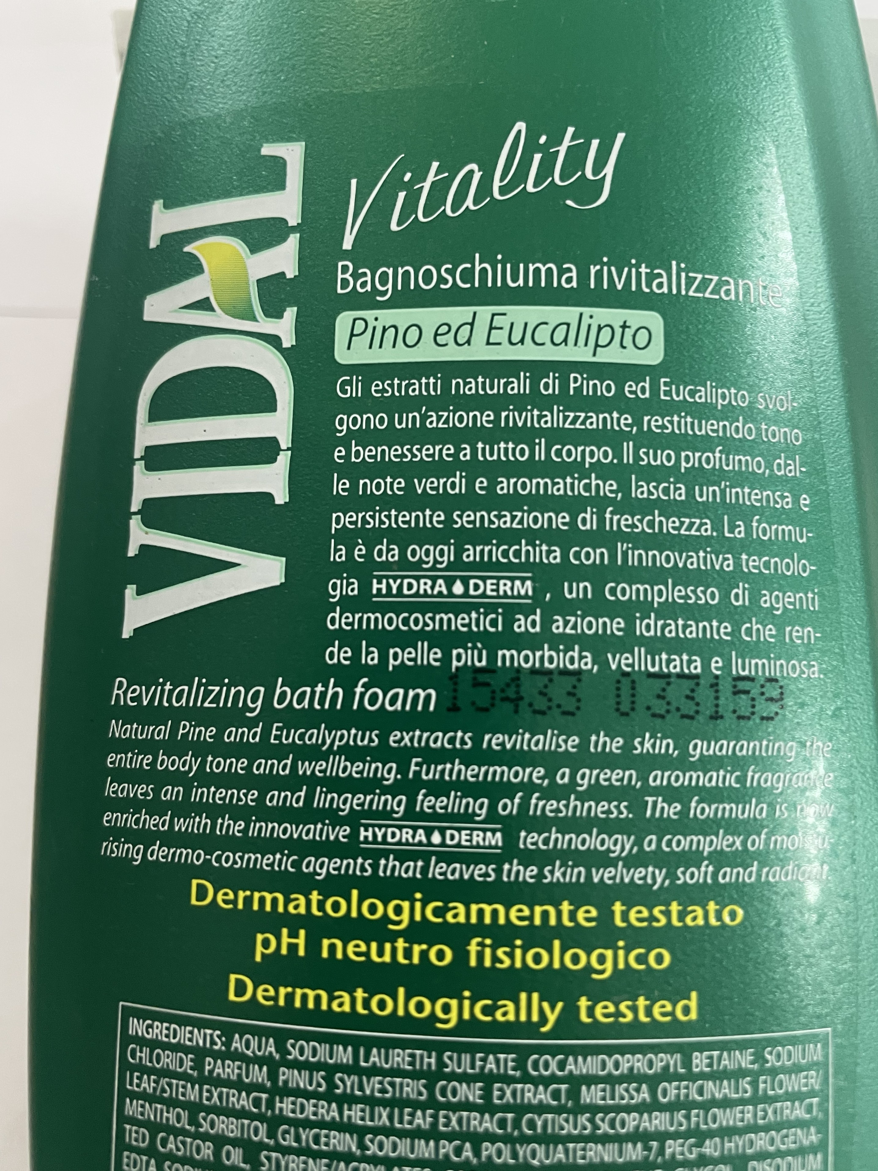Official image of Bath foam ; Vidal ; Vitality published by OECD 2