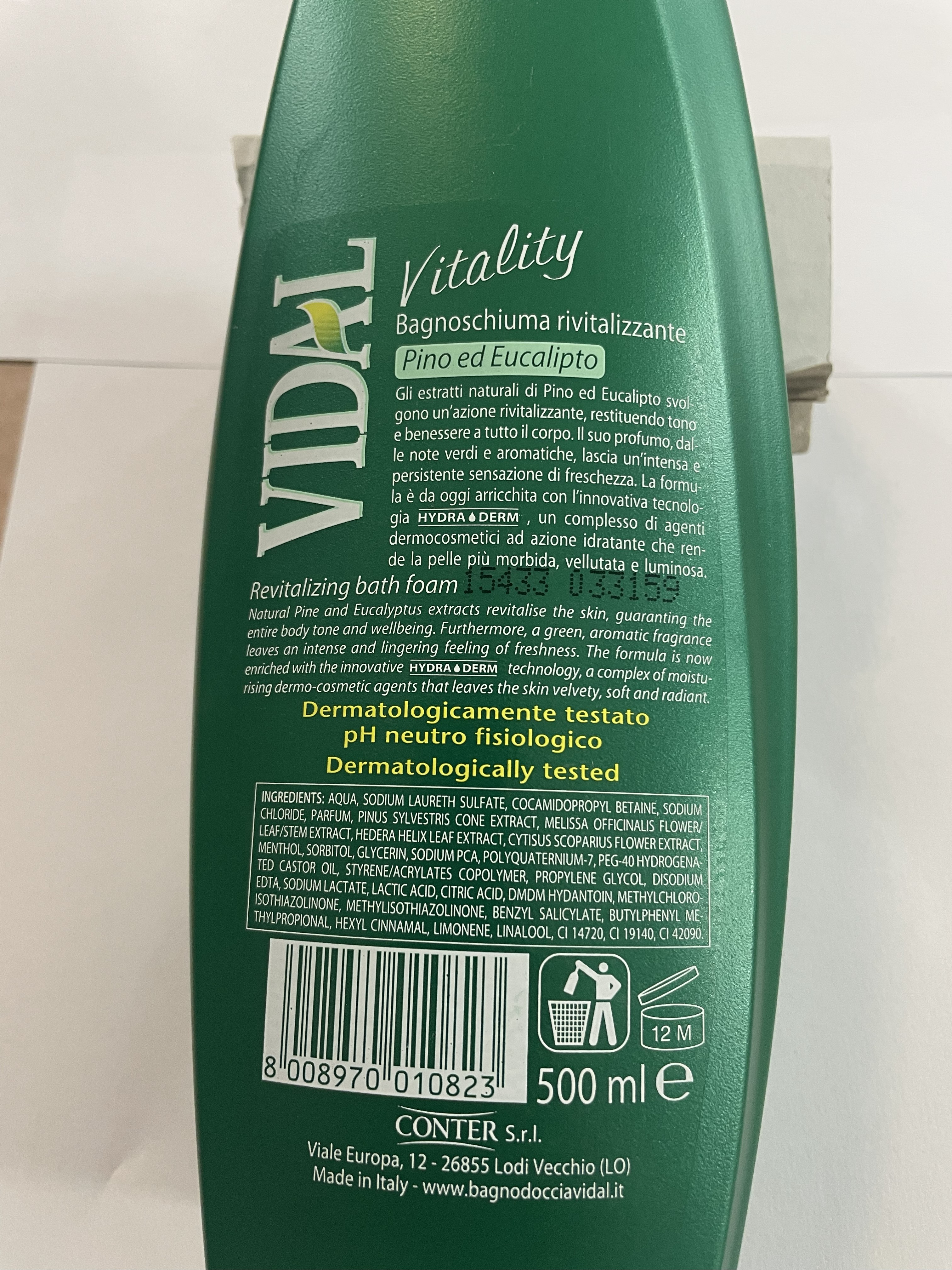 Official image of Bath foam ; Vidal ; Vitality published by OECD 3