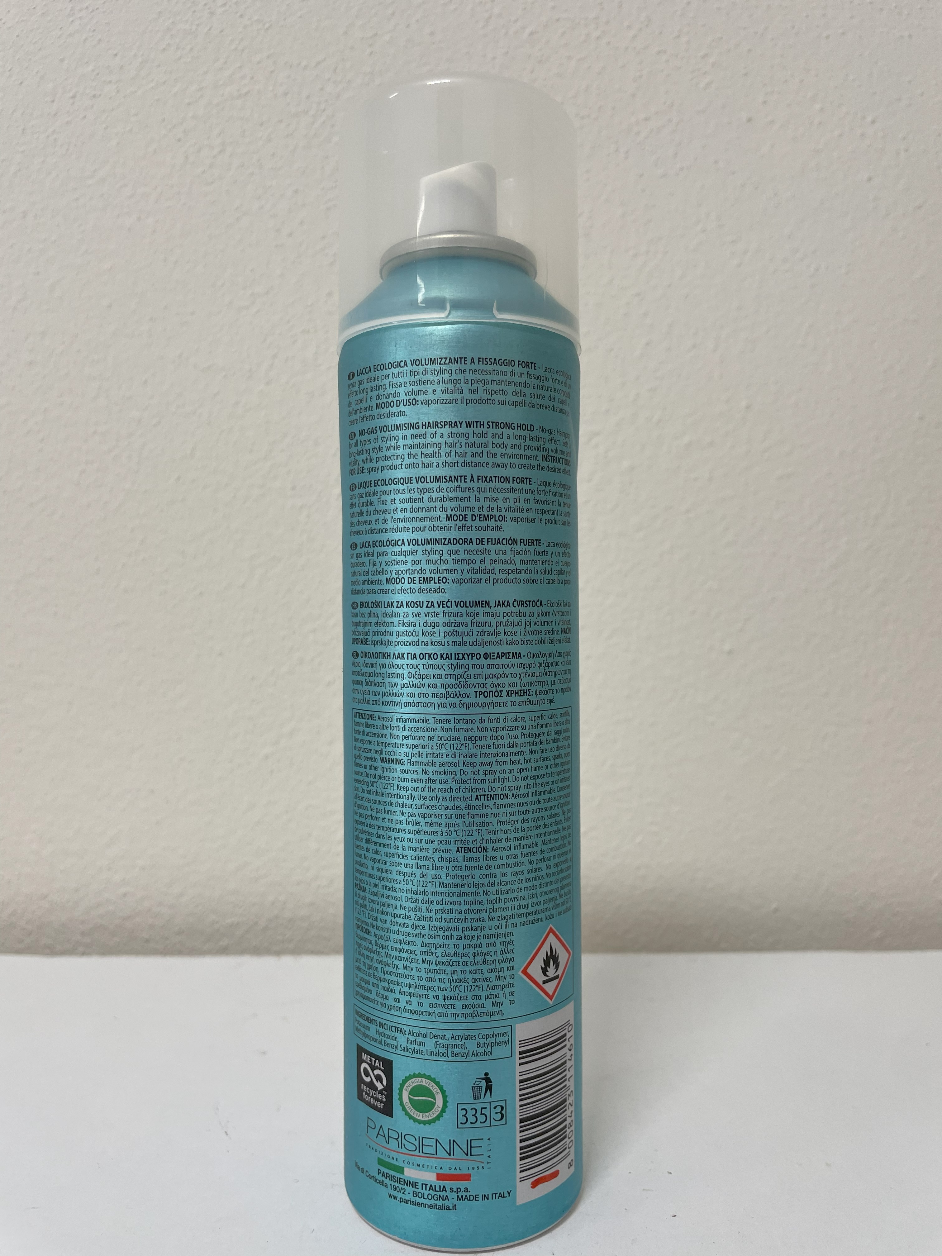 Official image of Hair spray ; PARISIENNE ; Eco no-gas published by OECD 2