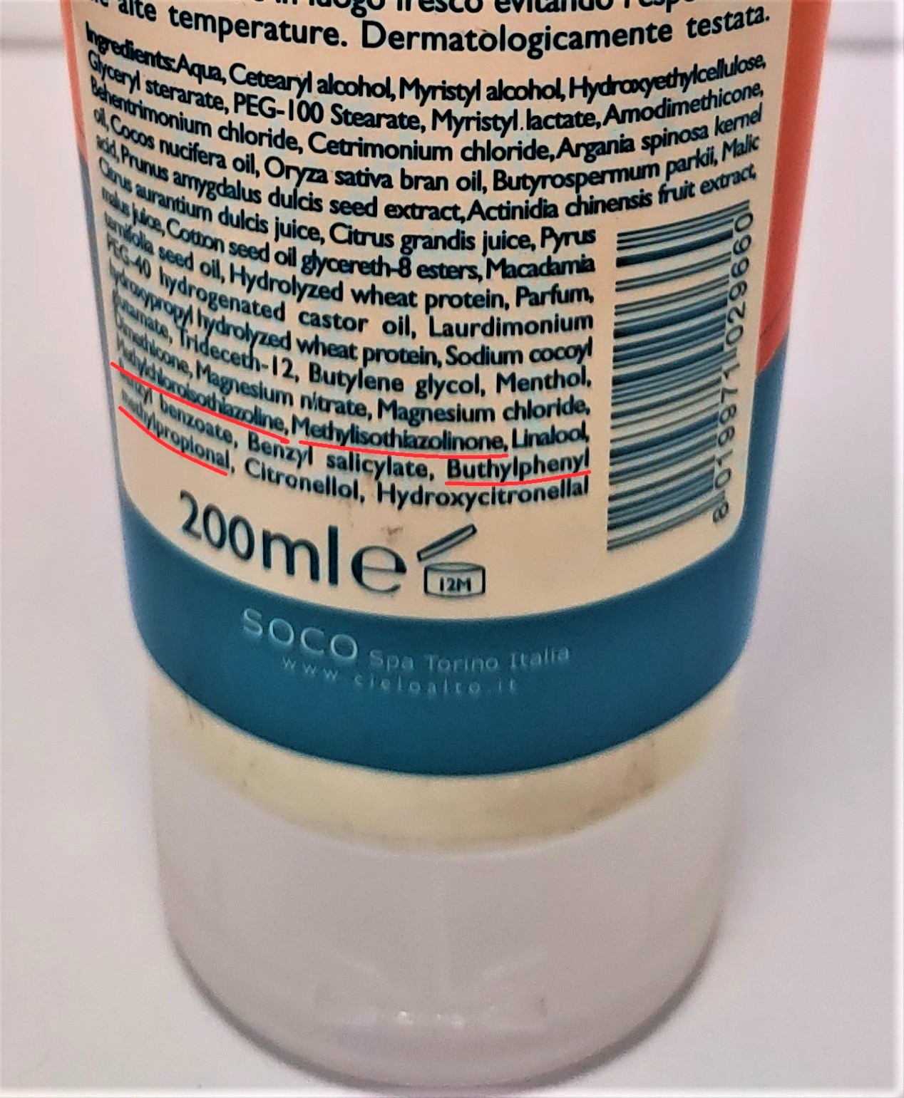 Official image of Hair and body cream ; Cielo Alto ; Sole published by OECD 2