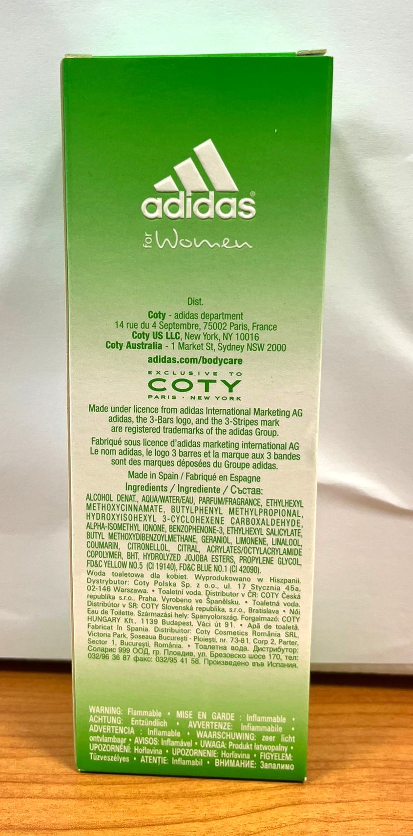 Official image of Eau de toilette ; Adidas ; Floral Dream published by OECD 2