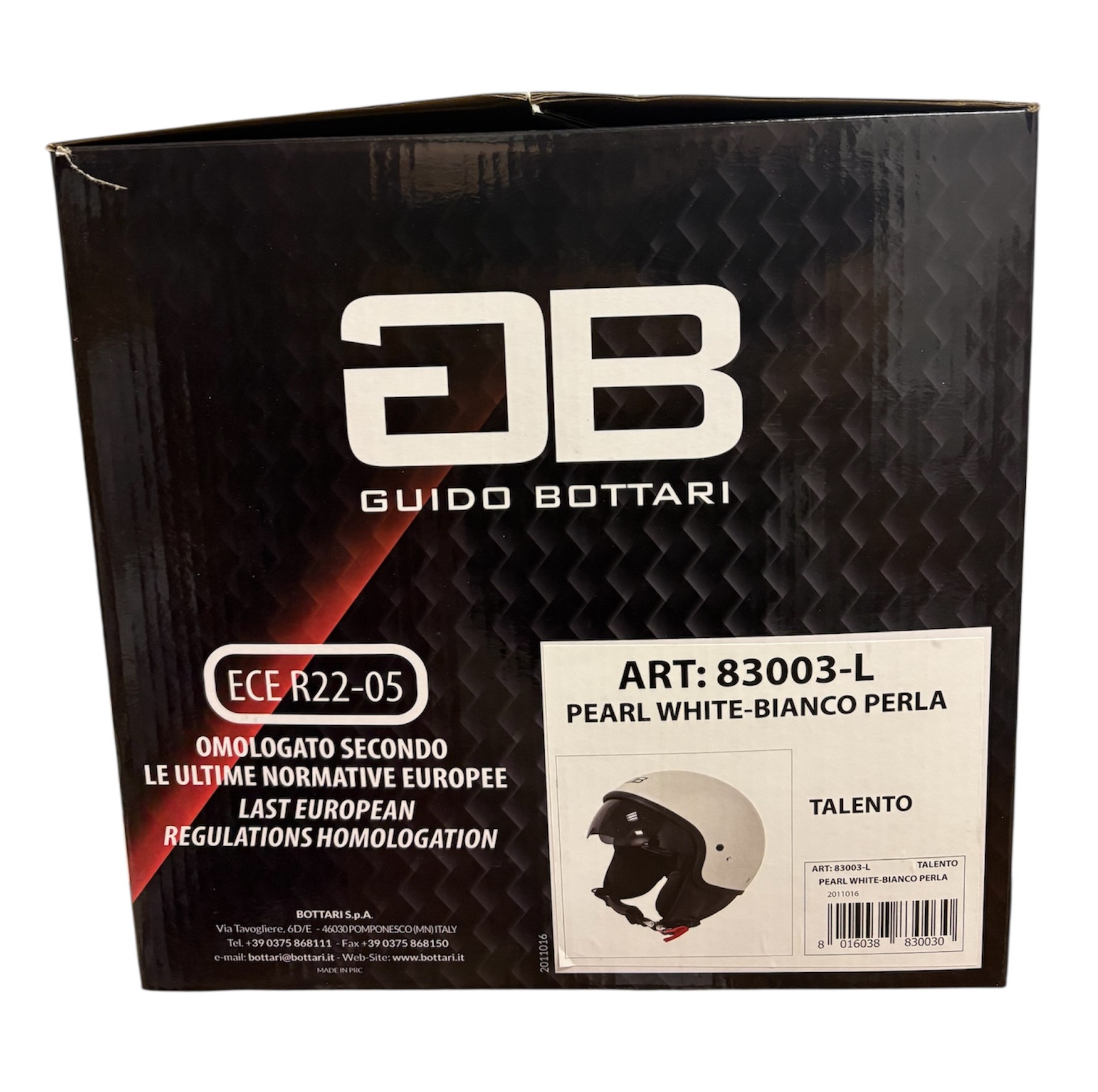 Official image of Motorcycle helmet ; Bottari ; Talento published by OECD 4