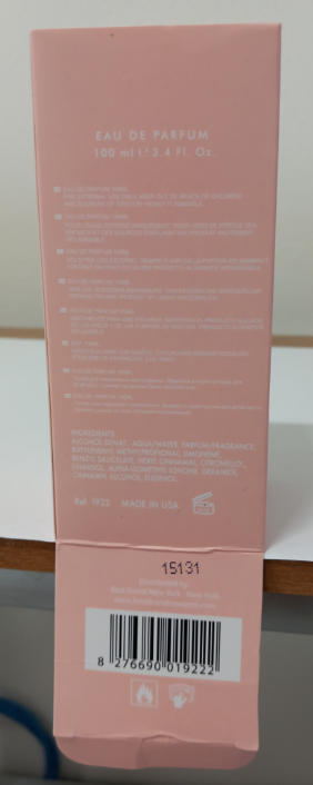 Official image of Perfume ; BB NY ; Swettie Femme published by OECD