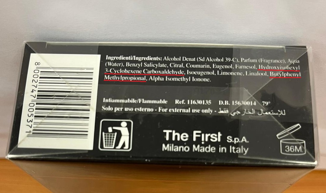 Official image of Eau de toilette ; GianMarcoVenturi ; GMV Uomo published by OECD 3