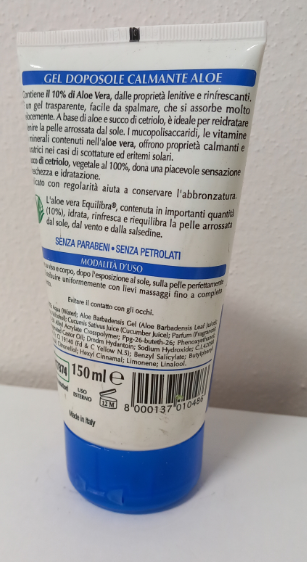 Official image of After sun gel ; Equilibra® ; Aloe published by OECD 2