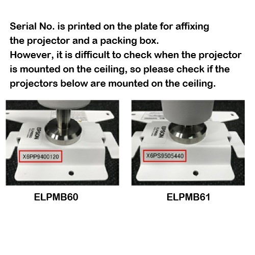 Official image of Ceiling Hanger for Projector published by OECD 3