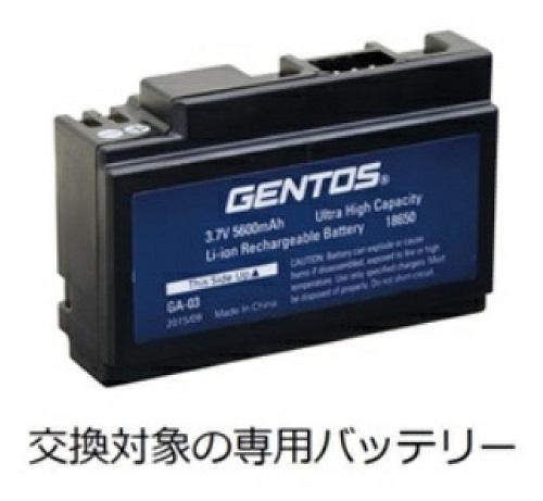 Official image of G series headlight (LED headlight (lithium ion battery, rechargeable type) published by OECD 2