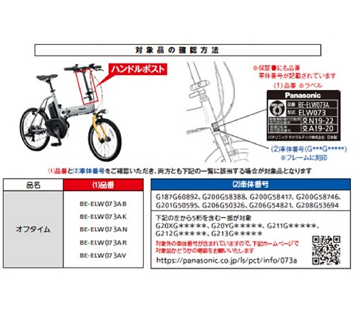Official image of Folding type electric-assisted bicycle OFFTIME published by OECD 2