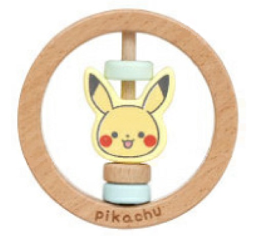 Official image of Monpoke Katakata Rattle Pikachu, Eevee published by OECD