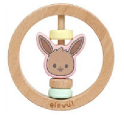 Official image of Monpoke Katakata Rattle Pikachu, Eevee published by OECD 2