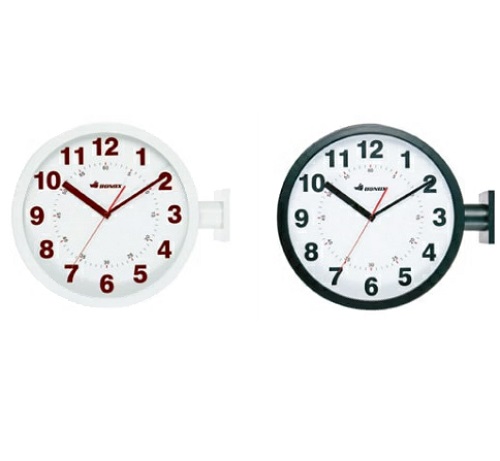 Official image of Double face wall clock round, Double face clock rectangle published by OECD