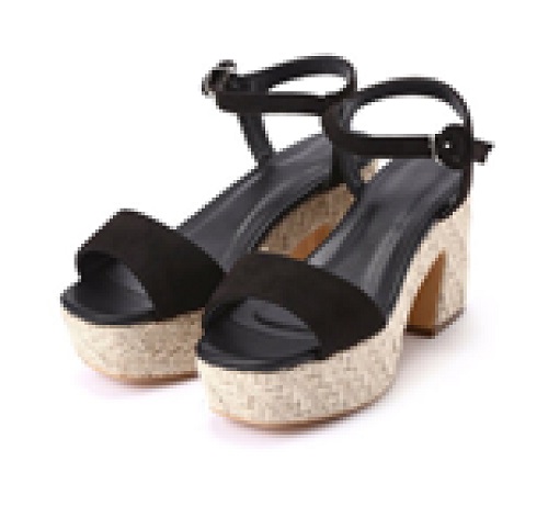 Official image of FREE’S MART Mesh platform sandals published by OECD