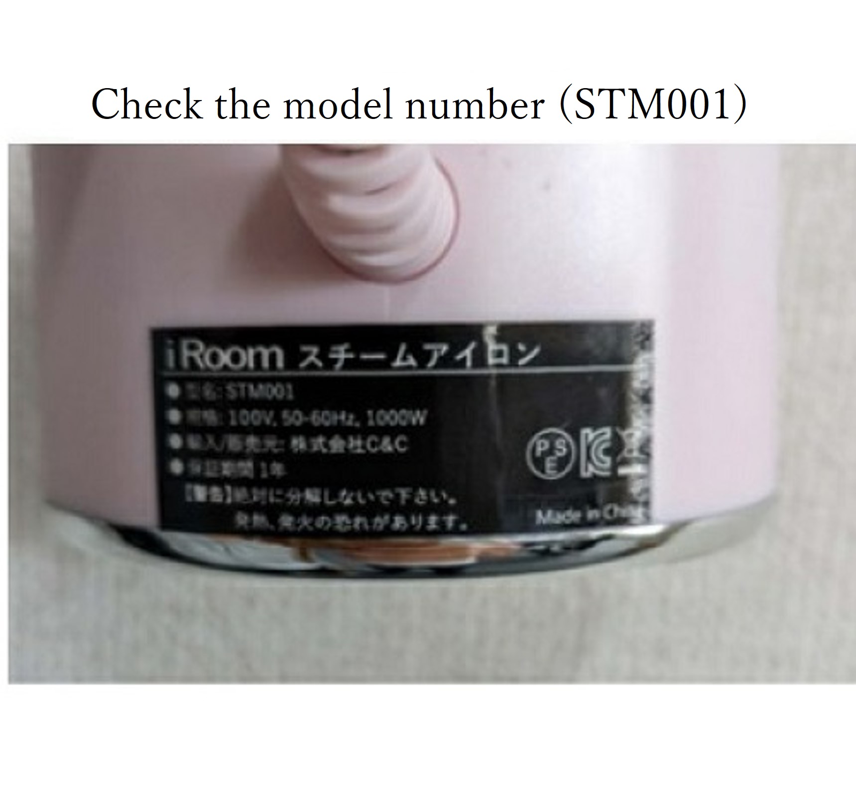 Official image of iRoom steam iron published by OECD 2