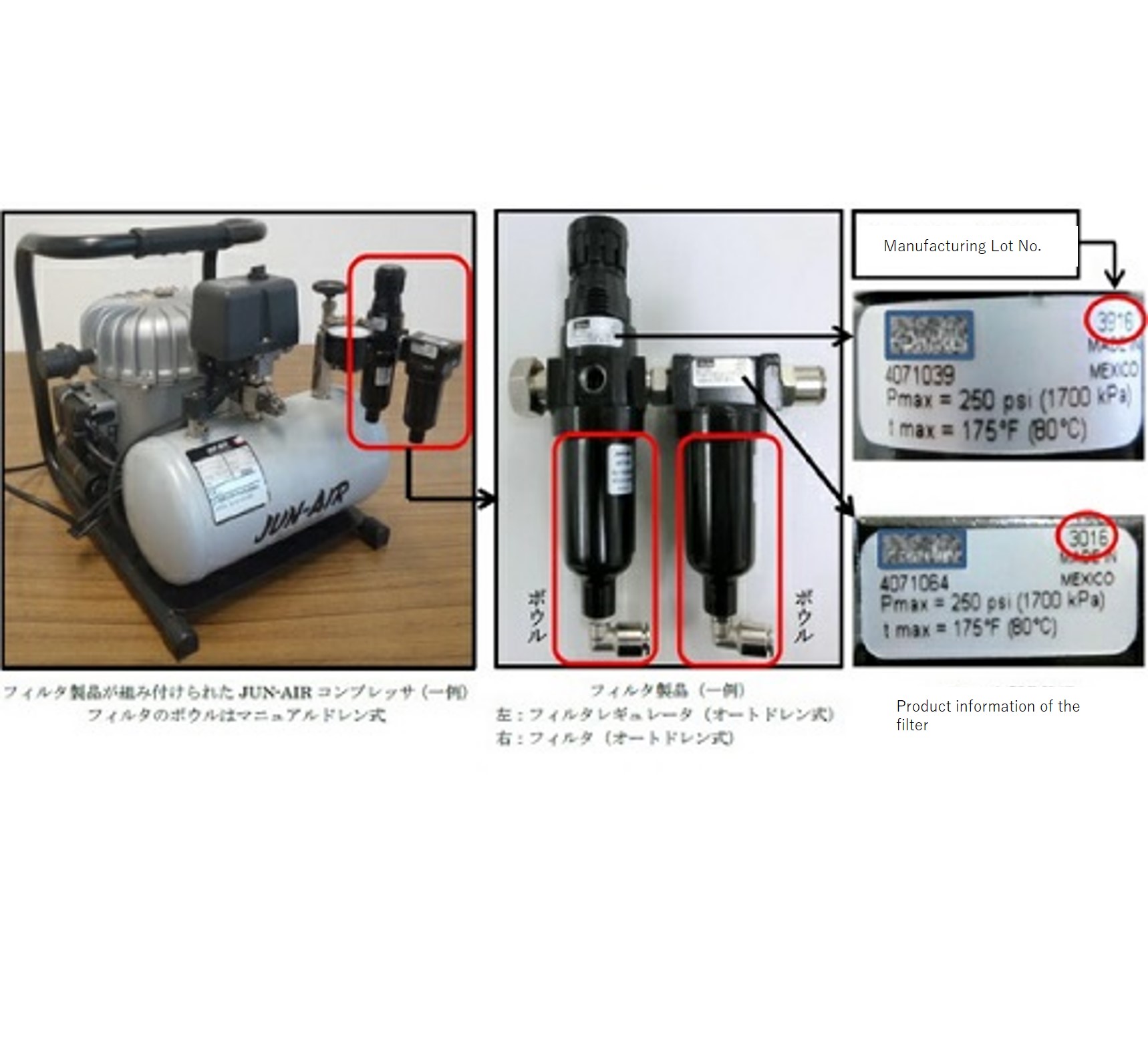 Official image of Air compressor JUN AIR Compressor published by OECD 2