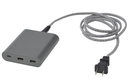 Official image of ÅSKSTORM/40W USB charger, dark gray published by OECD