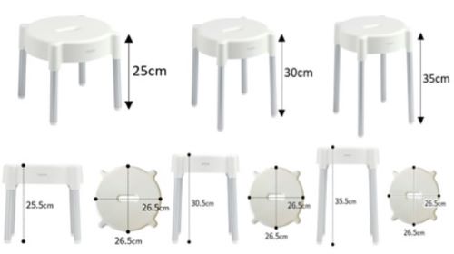 Official image of YUNOA Aluminum bath stool published by OECD
