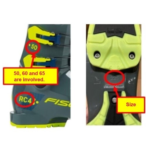 Official image of Children's ski boots FISCHER RC4 50 JR GW FISCHER RC4 60 JR GW FISCHER RC4 65 JR published by OECD 2