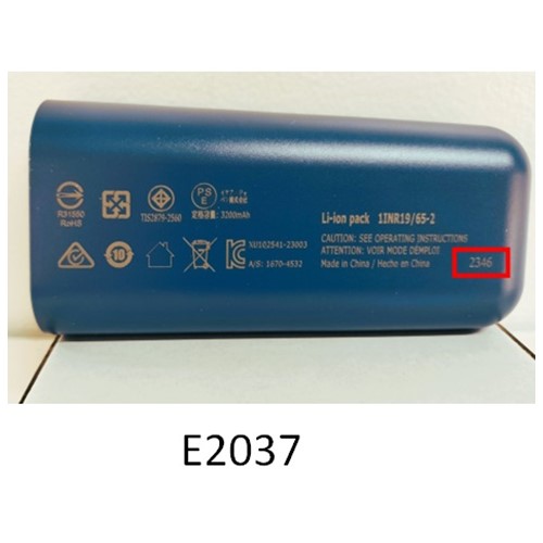 Official image of Lithium battery charger published by OECD 3