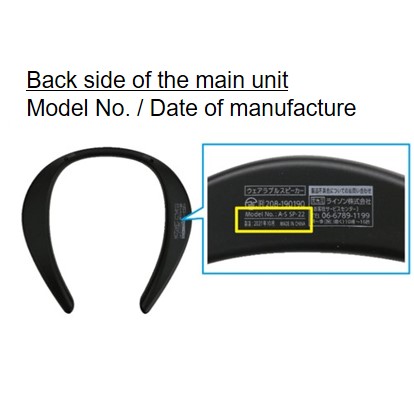 Official image of Wearable speaker SP-22 Wearable neck speaker Water-proof wearable neck speaker SP-28 Wearable Speaker SP-36 Water-proof wearable speaker SP-37 published by OECD 2