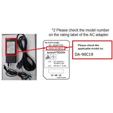Official image of AC adapter (for speakers) Speaker with built-in amplifier RAPHAIE AC ADAPTOR (included AC adapter) published by OECD 2