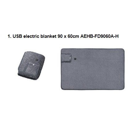 Official image of USB electric blanket 90 x 60cm USB electric blanket 130 x 80cm published by OECD