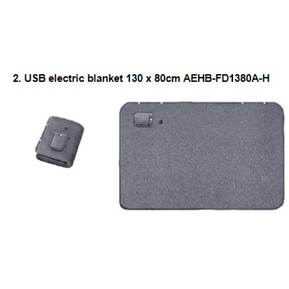 Official image of USB electric blanket 90 x 60cm USB electric blanket 130 x 80cm published by OECD 2