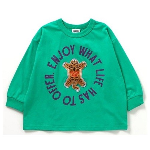 Official image of BREEZE 5 colors, 5 patterns, long T-shirt with chenille patch published by OECD