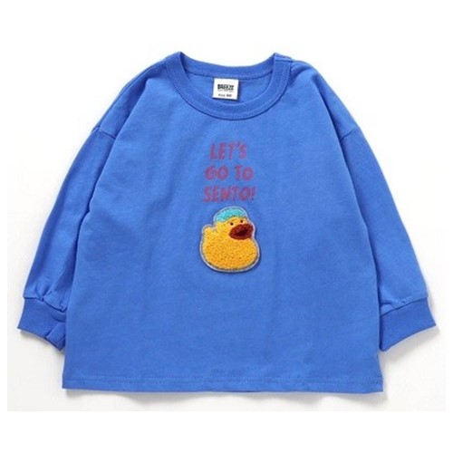 Official image of BREEZE 5 colors, 5 patterns, long T-shirt with chenille patch published by OECD 3