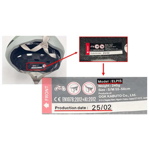 Official image of Bicycle helmet ELPIS published by OECD 2