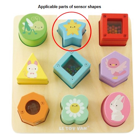 Official image of Toy LE TOY VAN Sensory Shapes published by OECD 2