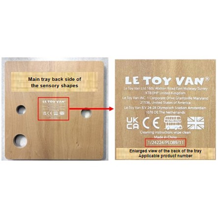 Official image of Toy LE TOY VAN Sensory Shapes published by OECD 4