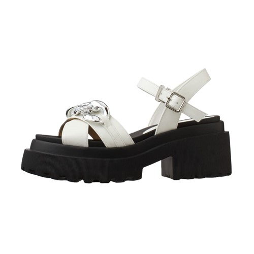 Official image of Sandals DIANA brand FA57348 Cross Mousse XS–XL FA57348 White Smooth XS–XL FA57348 Silver Shrink Goat Hak XS–XL published by OECD 3